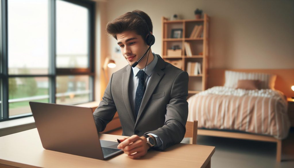 How to Do an Online Job Interview: Ace It From Your Dorm Room