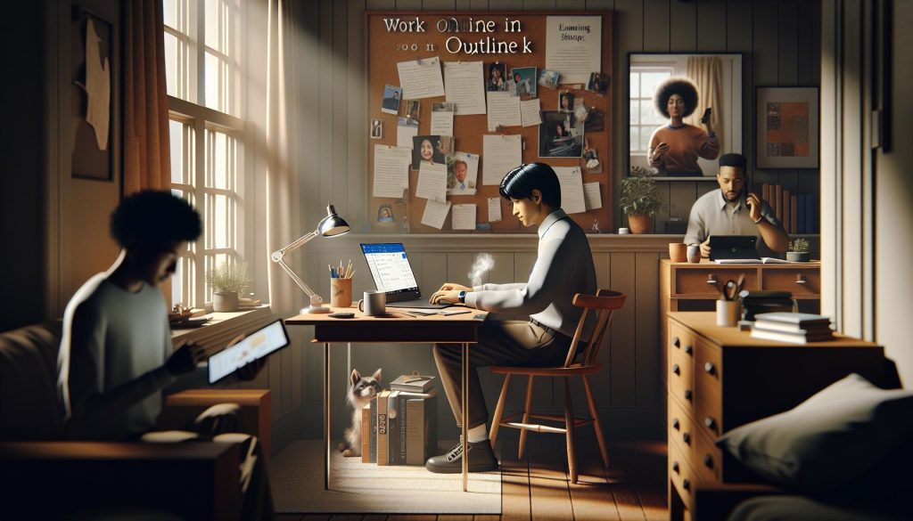 How to Enable Work Online in Outlook: Student Remote Job Setup
