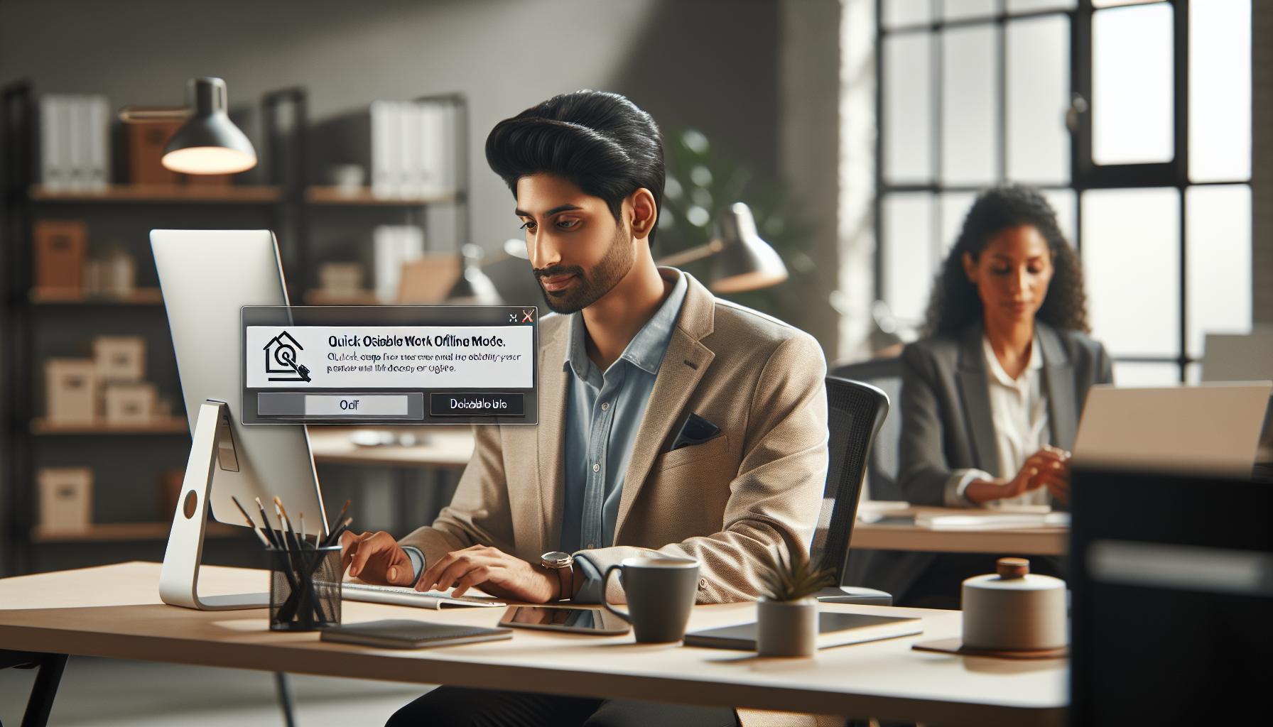 Quick Steps to Disable Work Offline Mode
